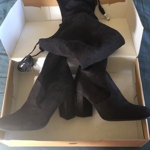 Indigo Rd Over-the-knee Black Boots